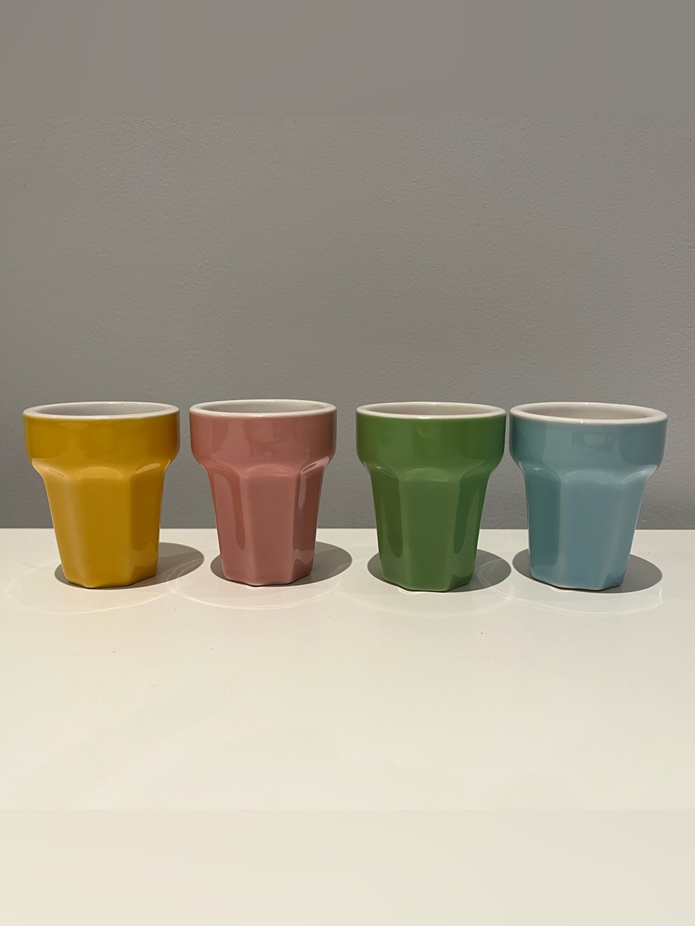 Ikea Duktig Ceramic Cups Kitchen Play 4-Piece Set Vintage